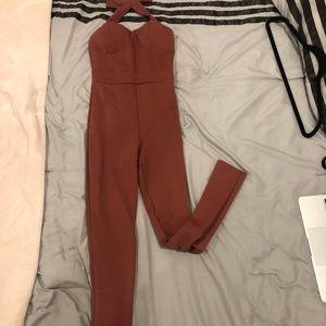 Pink fashion nova jumpsuit